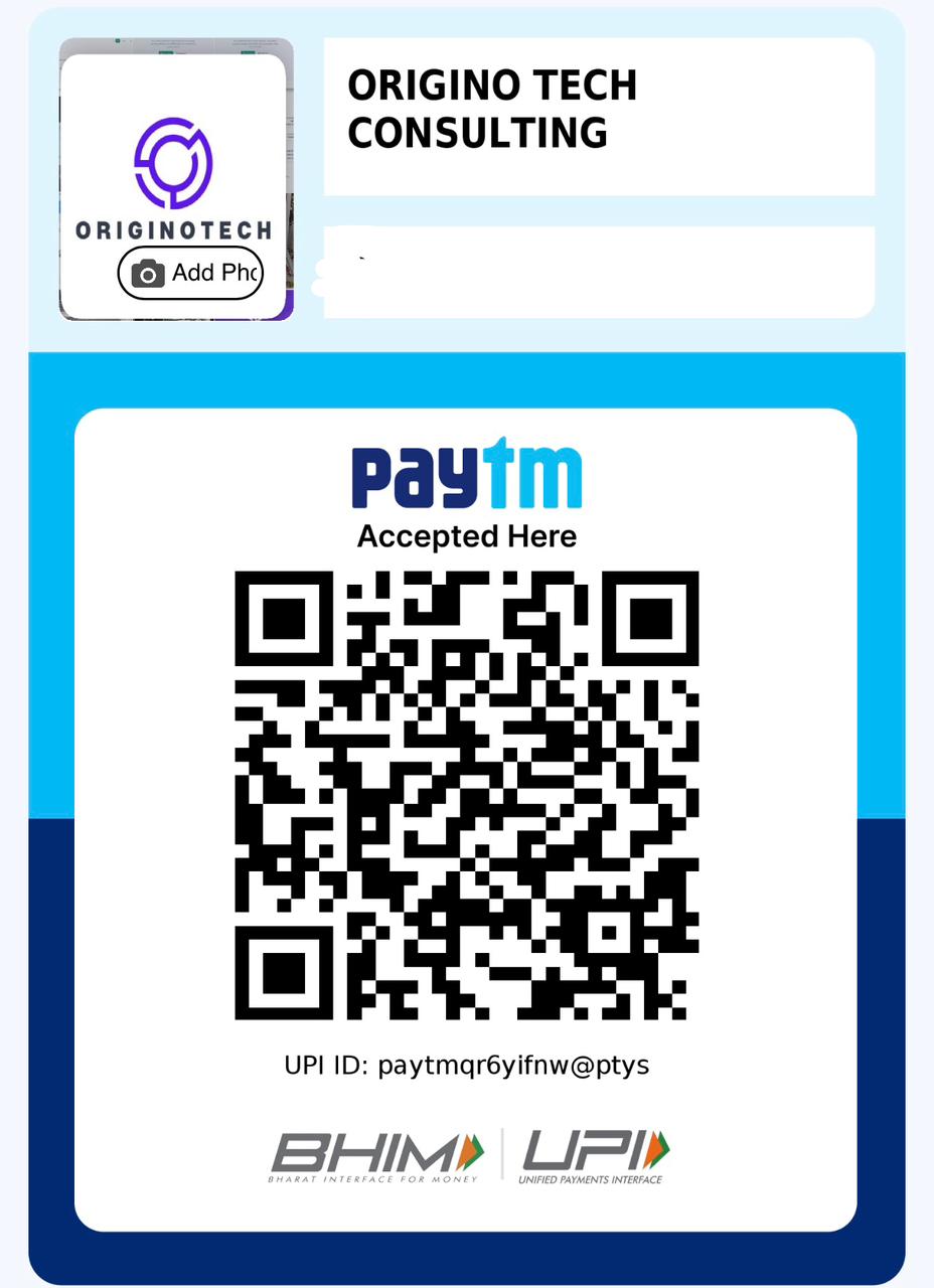 QR code for payment of Rs. 1,500